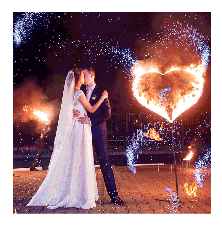 Организация пиротехнического шоу на свадьбу  Петушки | petushki.salutsklad.ru