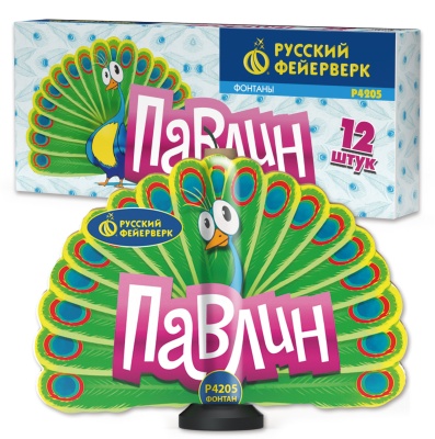 Павлин F Пиротехнический фонтан купить в Петушках | petushki.salutsklad.ru