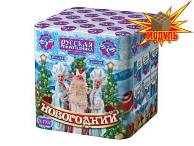 Новогодний 25 Батарея салютов купить в Петушках | petushki.salutsklad.ru